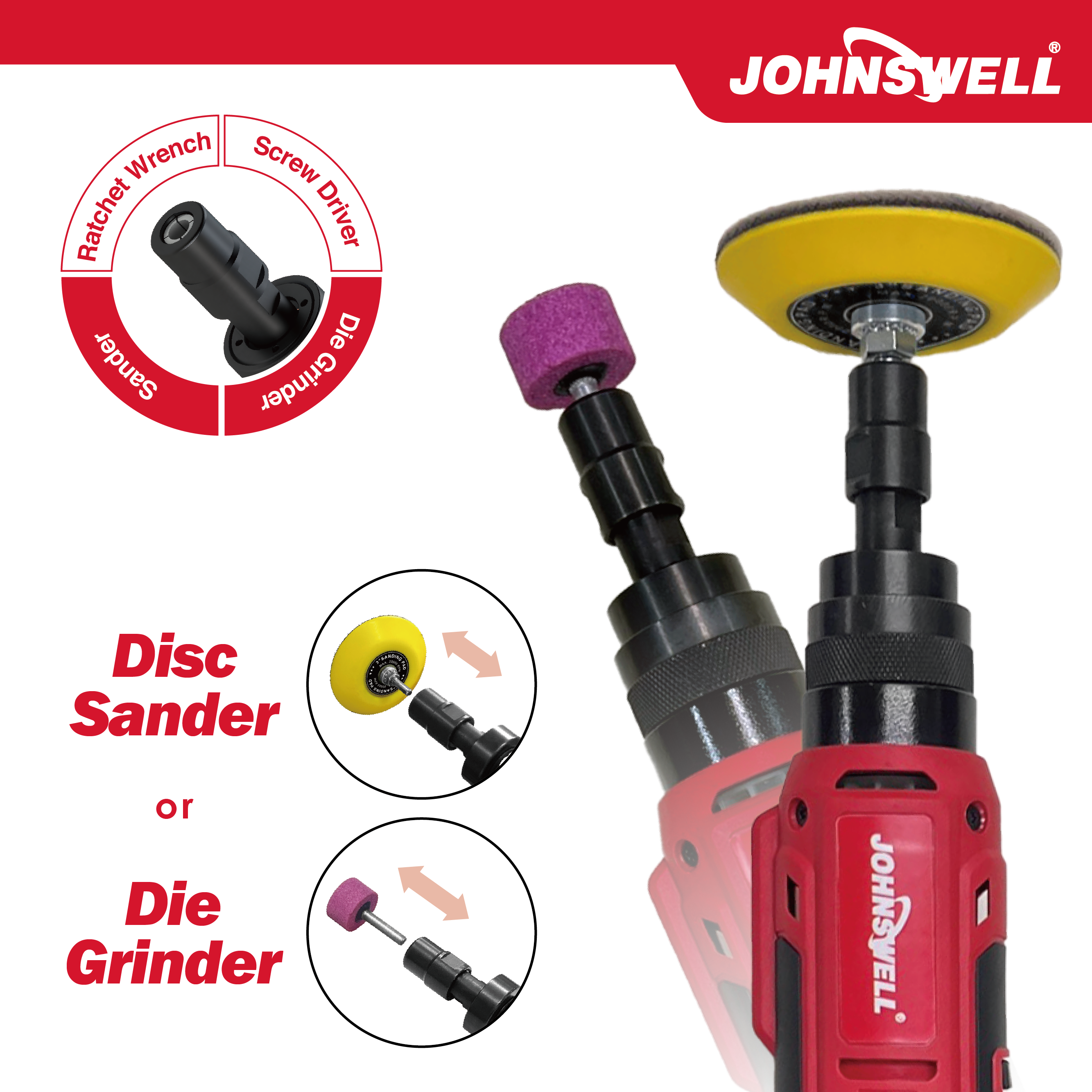 12V Cordless Multifunction Tools with Interchangeable Heads